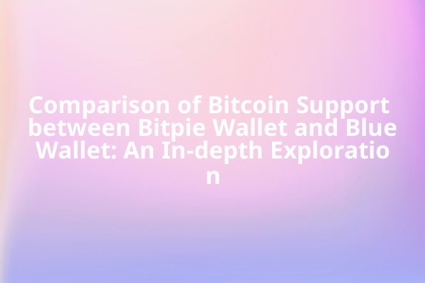 Comparison of Bitcoin Support between Bitpie Wallet and BlueWallet: An In-depth Exploration