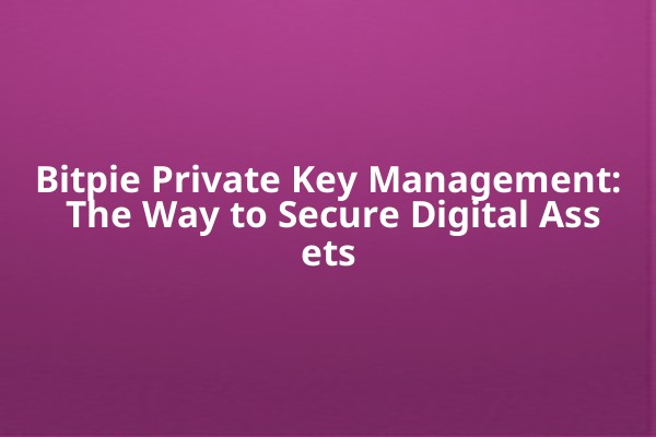 Bitpie Private Key Management: The Way to Secure Digital Assets