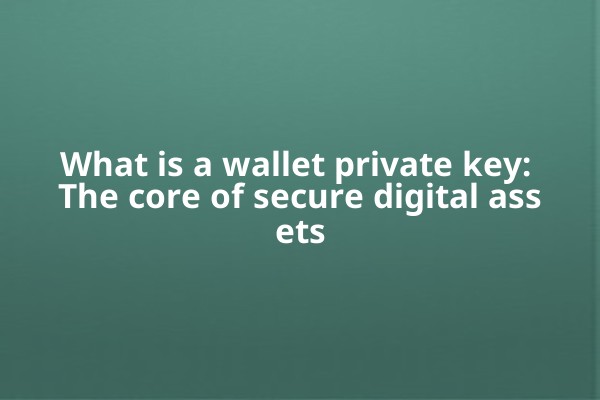 What is a wallet private key: The core of secure digital assets