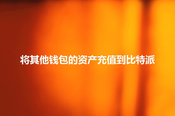 将其他钱包的资产充值到比特派💰📱