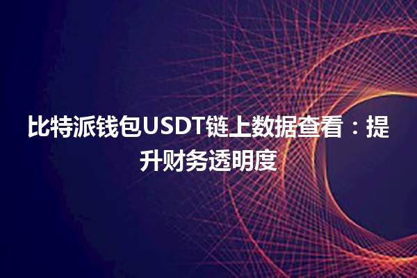 比特派钱包USDT链上数据查看：提升财务透明度💰🔍